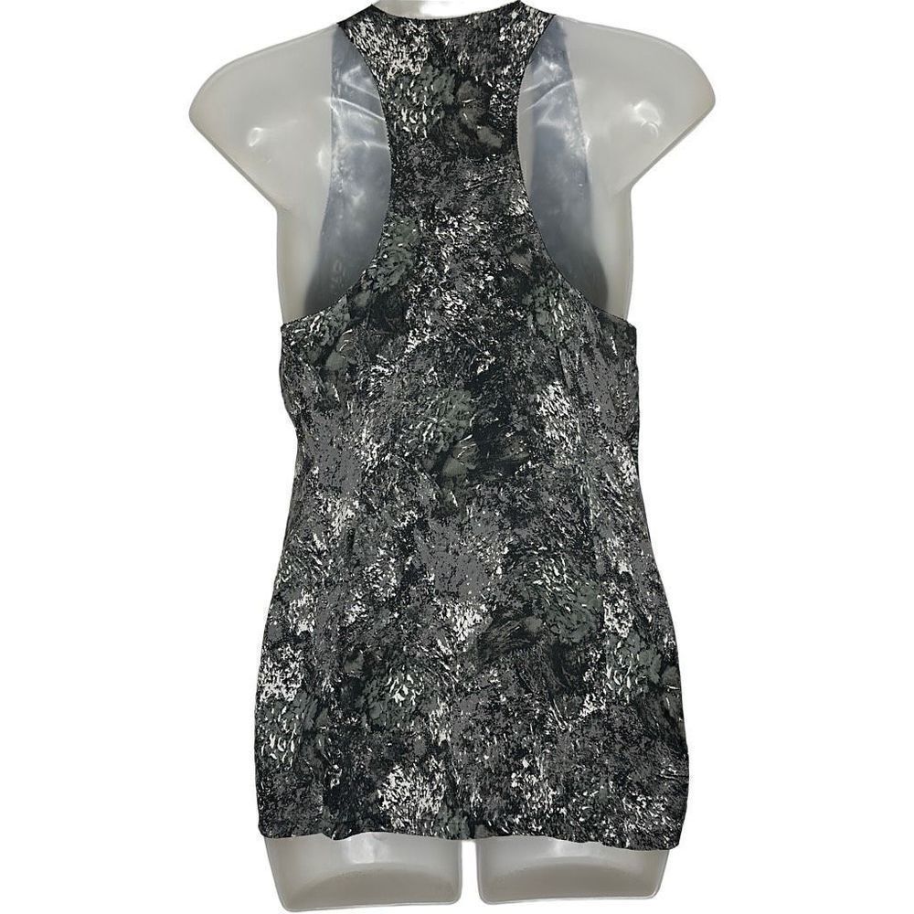 JOIE Sanders Splatter Print Silk Tank Top S charcoal - Picture 2 of 6